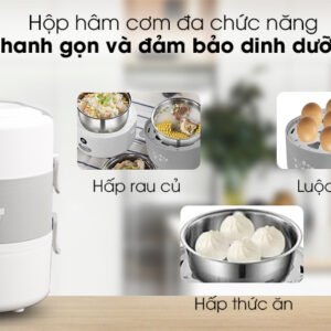 Hộp Hâm Nóng Thức Ăn Mishio MK182 Inox 304 - hinh 07