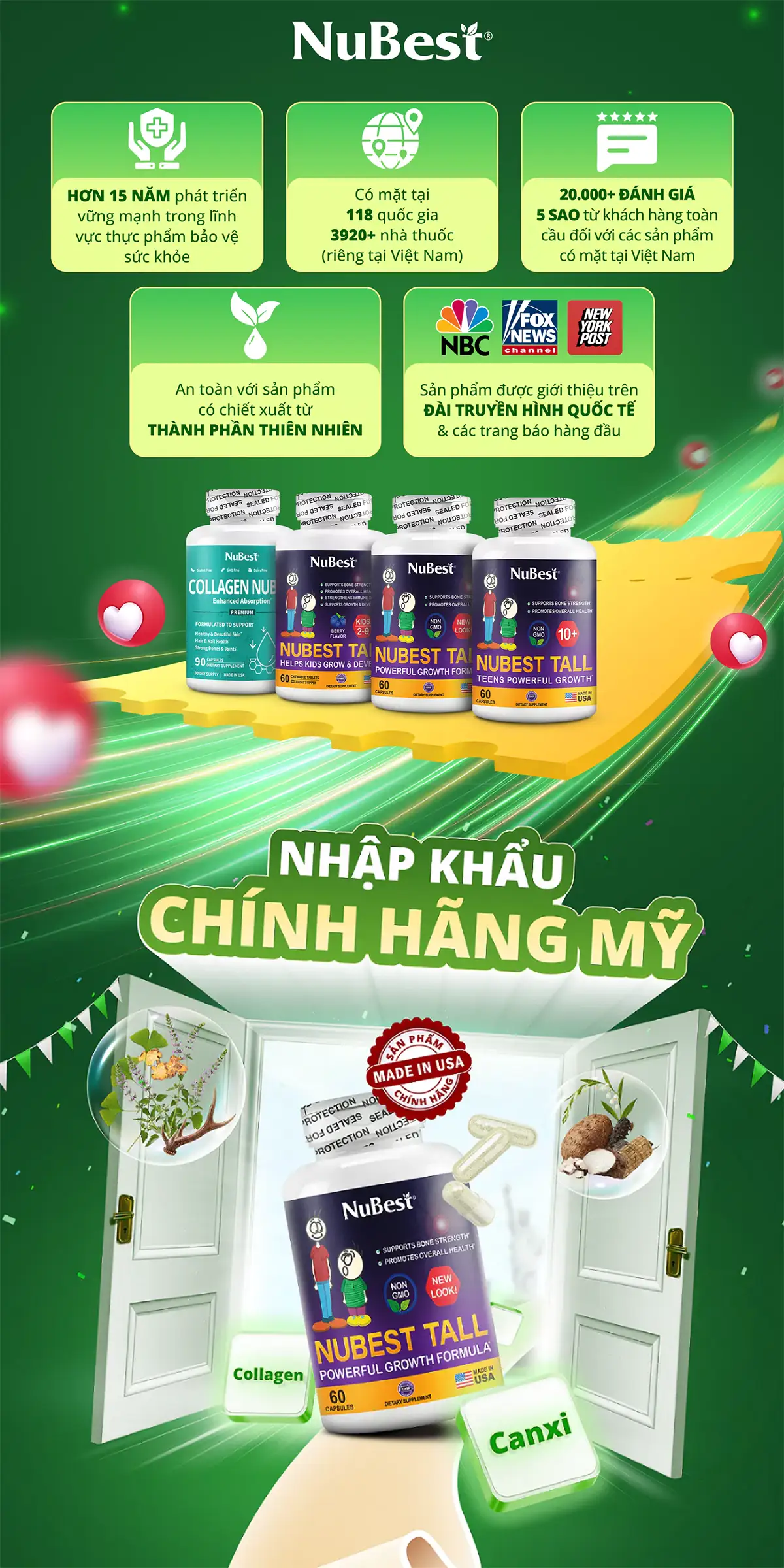 NuBest Tall - Viên uống Hỗ Trợ Tăng Chiều cao - IMG01
