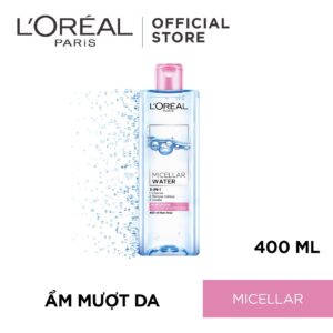 Nước tẩy trang đa năng làm sạch sâu 3-in-1 L'Oréal Paris Micellar Water 400ml - hinh 01
