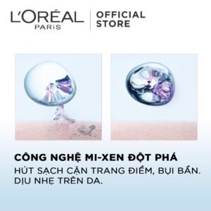 Nước tẩy trang đa năng làm sạch sâu 3-in-1 L'Oréal Paris Micellar Water 400ml - hinh 03