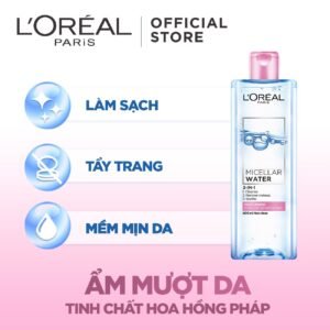Nước tẩy trang đa năng làm sạch sâu 3-in-1 L'Oréal Paris Micellar Water 400ml - hinh 04