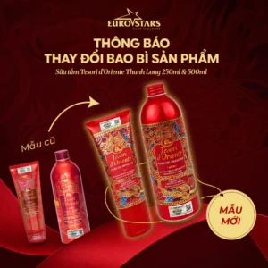 Sữa tắm nước hoa Thanh Long Tesori D'Oriente 500ml - mẫu bao bì mới