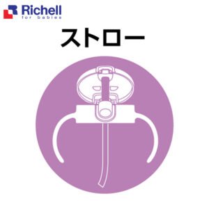 Bình ống hút T L I Richell Hồng - hinh 02