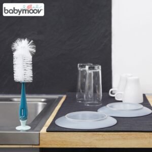 Chổi cọ bình và núm ty Babymoov (Xanh) - hinh 02