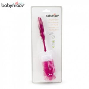 Chổi cọ bình và núm ty Babymoov (Hồng) - hinh 05