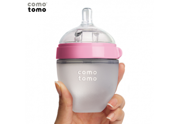 Bình sữa COMOTOMO 150ML - Màu hồng - hinh 02