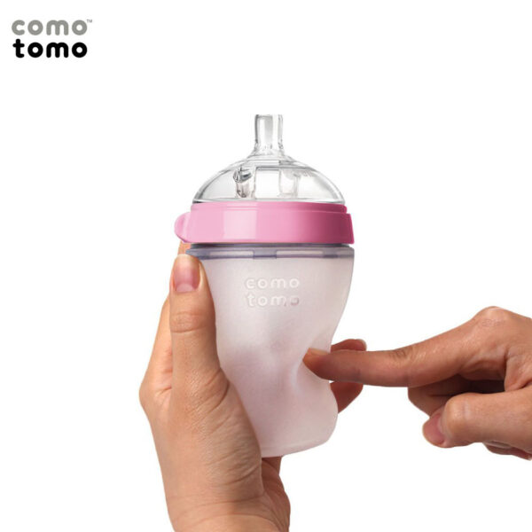 Bình sữa COMOTOMO 150ML - Màu hồng - hinh 05