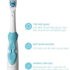 Bàn chải điện Iris cross proaction(BLUE) - hinh 04