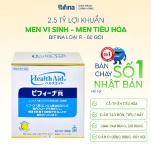 Men vi sinh Bifina R Nhật Bản – Hộp 60 gói – Chính hãng