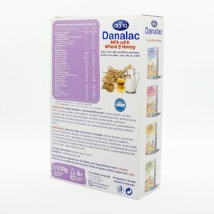 Bột ăn dặm DANALAC Vị Sữa, Lúa Mì và Mật Ong (Hộp 250g) - hinh 02