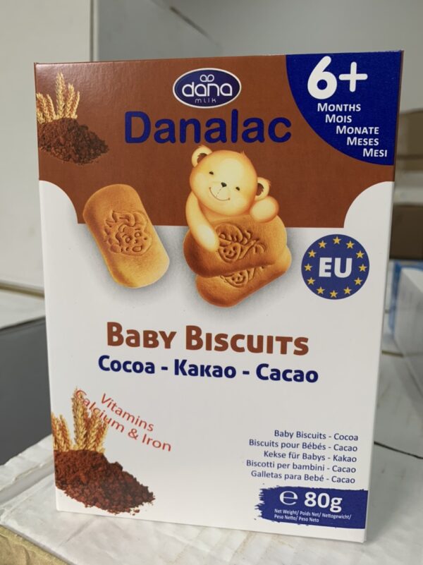 Bánh quy ăn dặm DANALAC vị Cacao - hinh 01