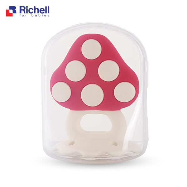 Gặm nướu silicone Richell có hộp (Cây nấm) - hinh 04