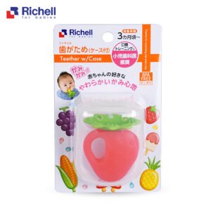 Gặm nướu silicone Richell có hộp (trái dâu) - hinh 03