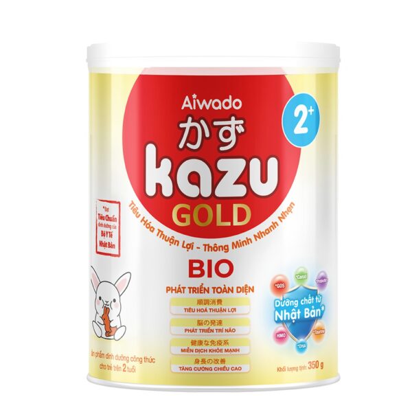 Sữa bột Aiwado KAZU BIO GOLD 2+ lon 350g - hình 01