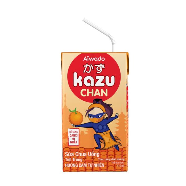 Sữa chua Aiwado Kazu Chan - Hương Cam tự nhiên - hinh 02