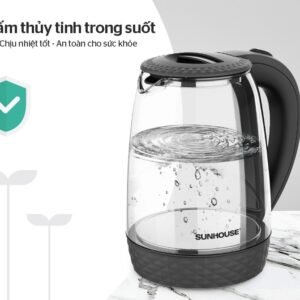 Ấm siêu tốc thủy tinh Sunhouse SHD1215B - hinh 05