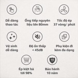 Máy Ép Hoa Quả Chậm Cao Cấp OLIVO SJ189 - hinh 03