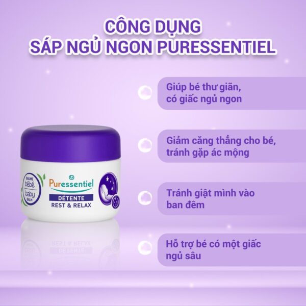 Baby Night Care - Sáp Ngủ Ngon Puressentiel - hinh 05