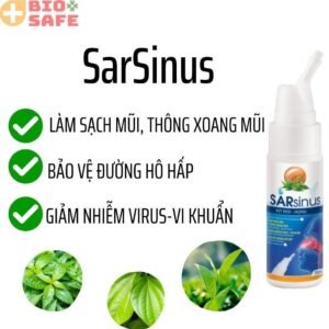 Xịt Mũi Họng Sát Khuẩn Sarsinus - Lọ 70ml - hinh 03