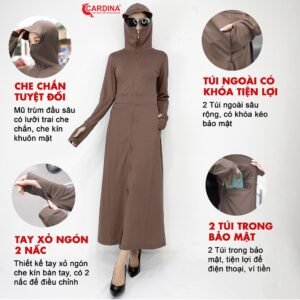 Áo Chống Nắng Nữ CARDINA 2 Lớp - hinh 05