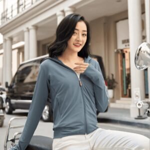 Áo khoác nắng nữ 2 lớp Cardina thoáng khí -hinh 05