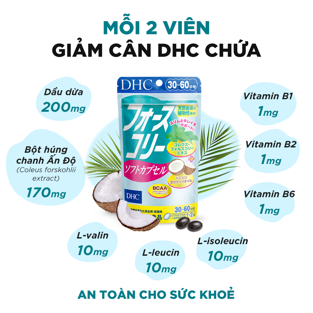 Viên Uống Giảm Cân Dầu Dừa - DHC - hinh 05