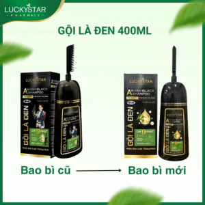 Dầu gội Phủ Bạc Đen Thảo Dược Lucky Star Chính Hãng