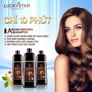 Gội Là Nâu Phủ Bạc Thảo Dược Cao Cấp - Lucky Star - hinh 02