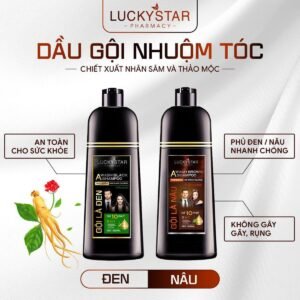 Gội Là Nâu Phủ Bạc Thảo Dược Cao Cấp - Lucky Star - hinh 05