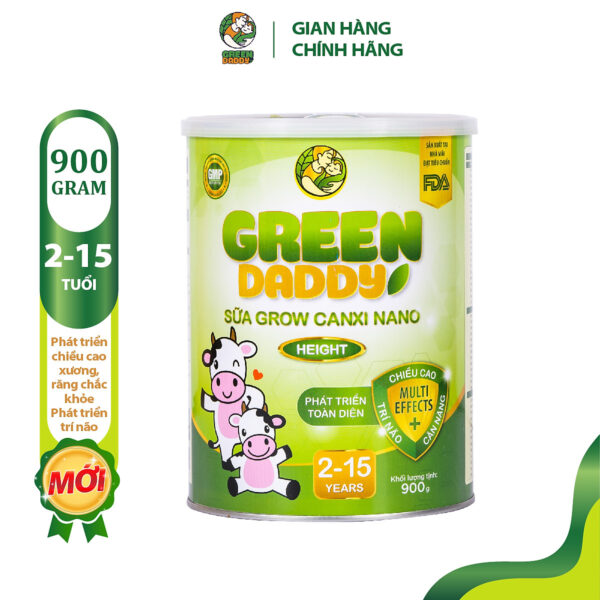 Sữa Tăng Chiều Cao Green Daddy Canxi Nano 900g - hinh 01
