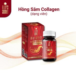 Viên Uống Hồng Sâm Collagen Cao Cấp Elly's Secret - hinh 01