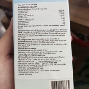 Viên uống cấp nước bổ sung collagen Blissberry AQUA UP 60 viên - hinh 09