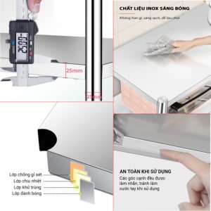 Kệ Inox Lắp Ghép Thông Minh Kalpen - hinh 05