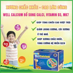 Well Calcium-Bổ Sung Calci, Vitain D3, K2 Cho Bé - hinh 02