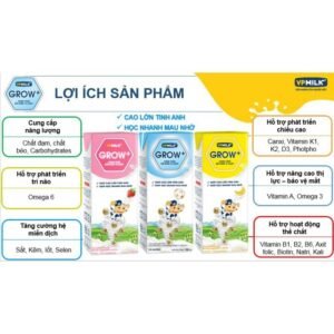 Sữa Tiệt Trùng Có Đường VPMilk Grow+ 110ml - hinh 03