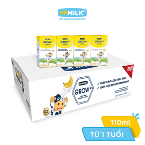 Sữa Tiệt Trùng VPMilk Grow+ Vị Chuối 110ml - hinh 02