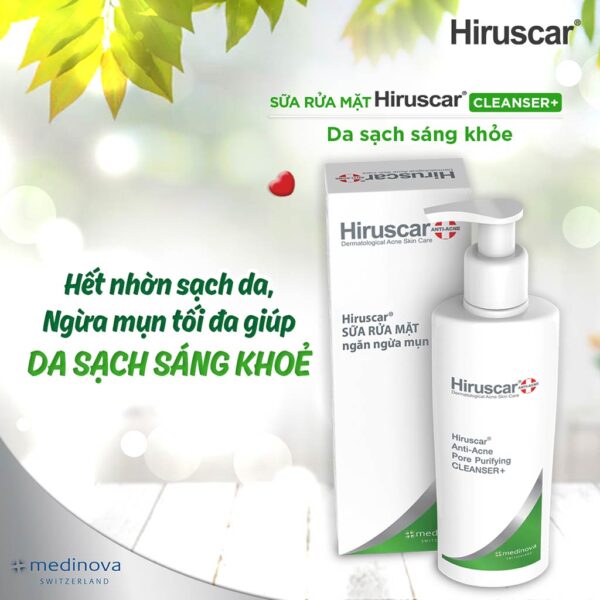 Sữa Rửa Mặt Ngừa Mụn Hiruscar Anti-Acne Cleanser+ 100ML - hinh 02