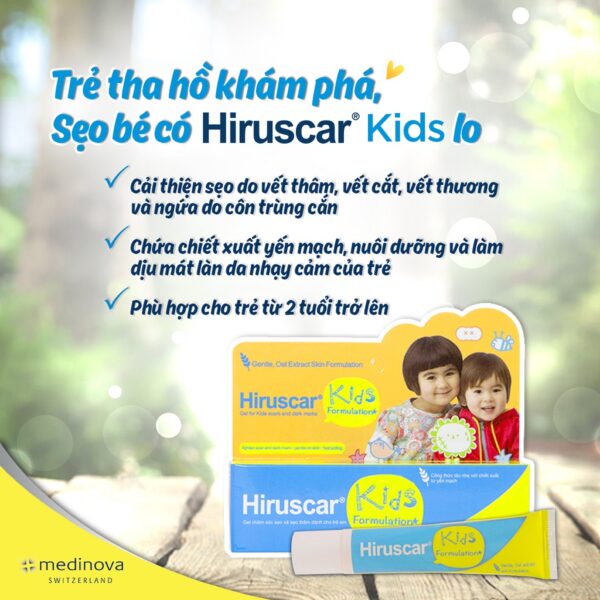 Gel Cải Thiện SẹoTrẻ Em Hiruscar Kids 10G - hinh 03
