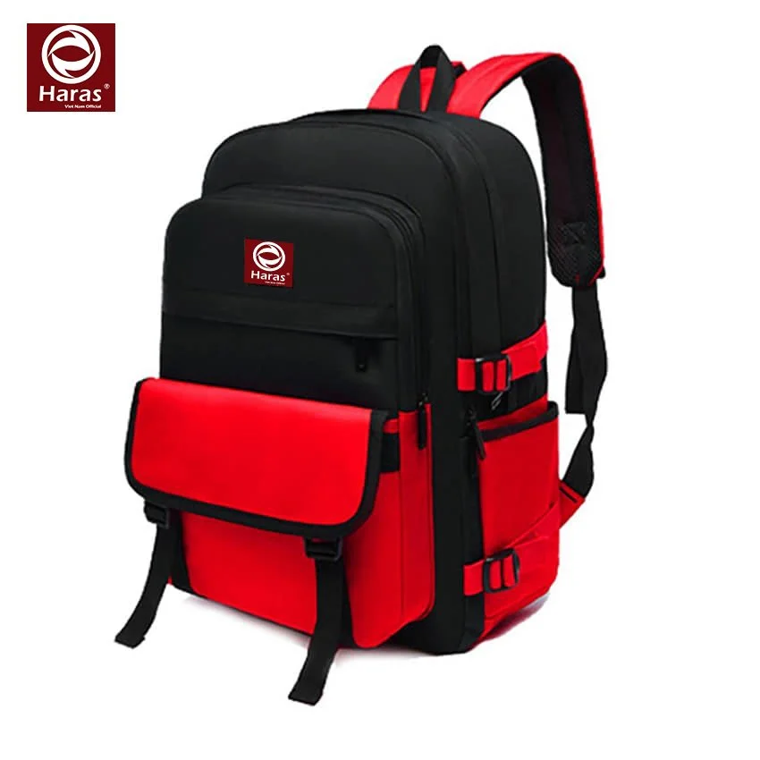 Balo Thời Trang Phối 2 Màu Cá Tính Ulzzang HR297 - Haras - hinh 01