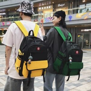 Balo Thời Trang Phối 2 Màu Cá Tính Ulzzang HR297 - Haras - hinh 05