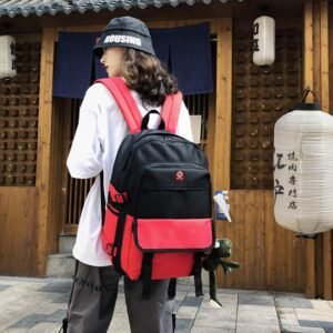 Balo Thời Trang Phối 2 Màu Cá Tính Ulzzang HR297 - Haras - hinh 09