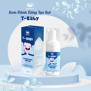 Kem Đánh Răng Tạo Bọt Trẻ Em T-Baby 100ml - hinh 01