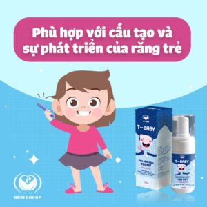 Kem Đánh Răng Tạo Bọt Trẻ Em T-Baby - hinh 3