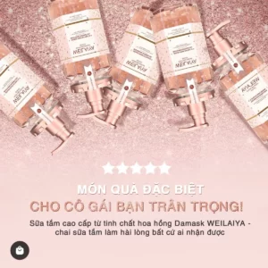 Sữa Tắm Trắng Da Cánh Hoa Hồng Damask Weilaiya - hinh 05