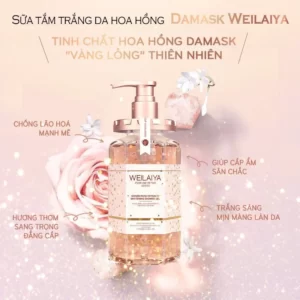 Sữa Tắm Trắng Da Cánh Hoa Hồng Damask Weilaiya - hinh 06