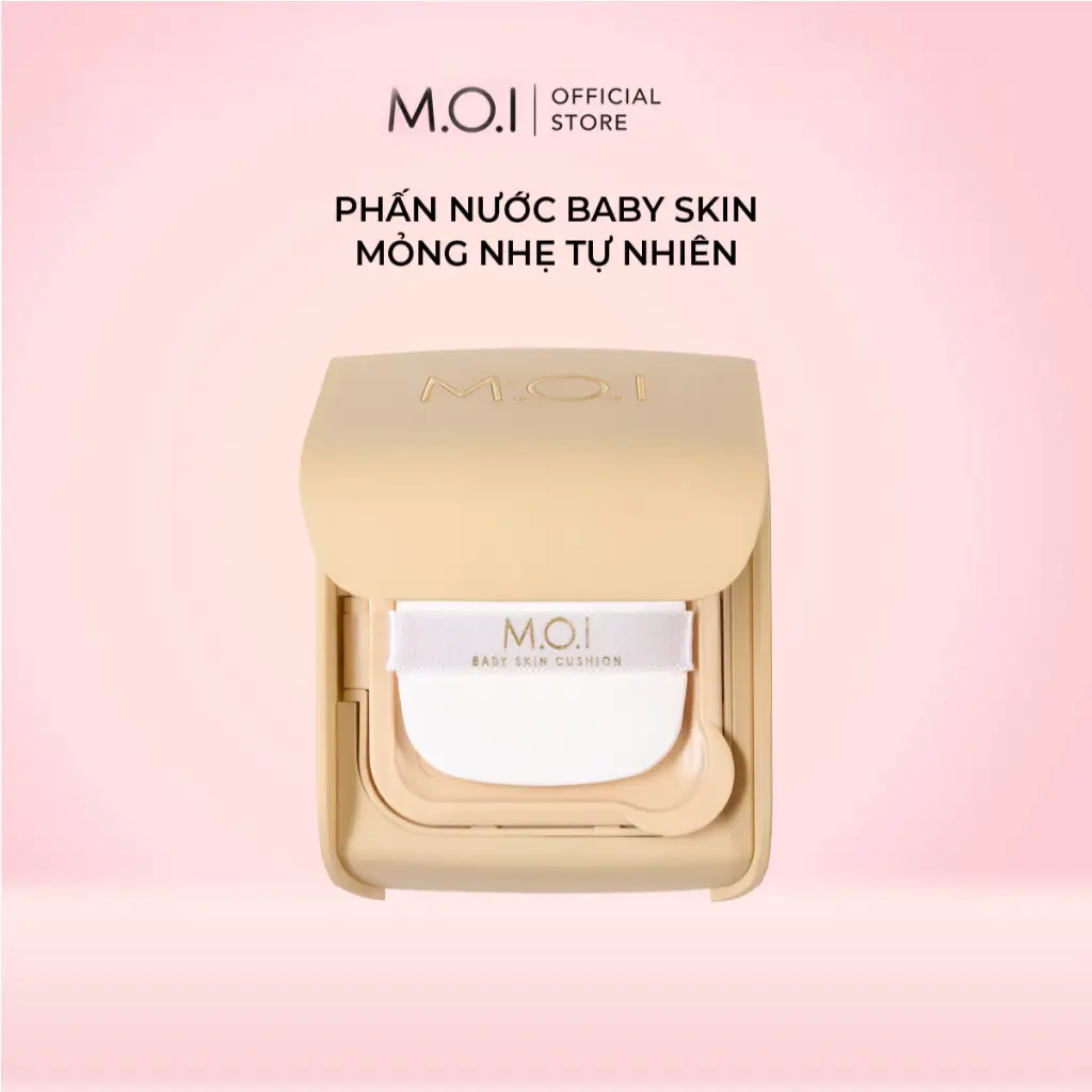 Phấn nước che phủ mỏng nhẹ mịn mướt MOI Baby Skin Cushion