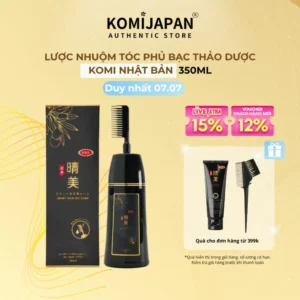 Lược nhuộm thảo dược Komi Nhật Bản chính hãng chai 350ml
