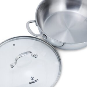 Chảo Lẩu Inox 304 Đúc Liền Nguyên Khối Kalpen - hinh 04