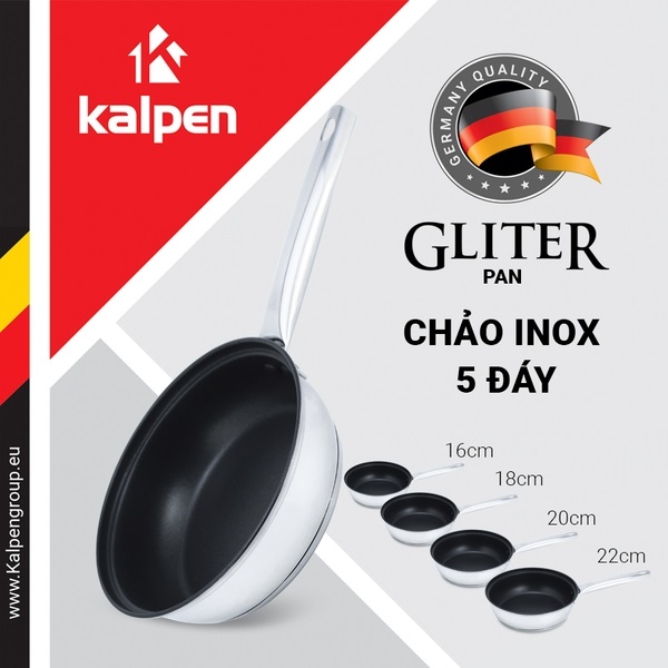 Chảo Chống Dính Inox 5 lớp Kalpen Gliter - hinh 010
