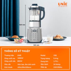 Máy Làm Sữa Hạt Unie V9S - hinh 08